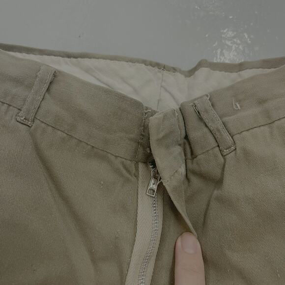 Vintage 60s Tan Faded Sanforized Workwear Chinos 25x27 - Picture 2 of 5